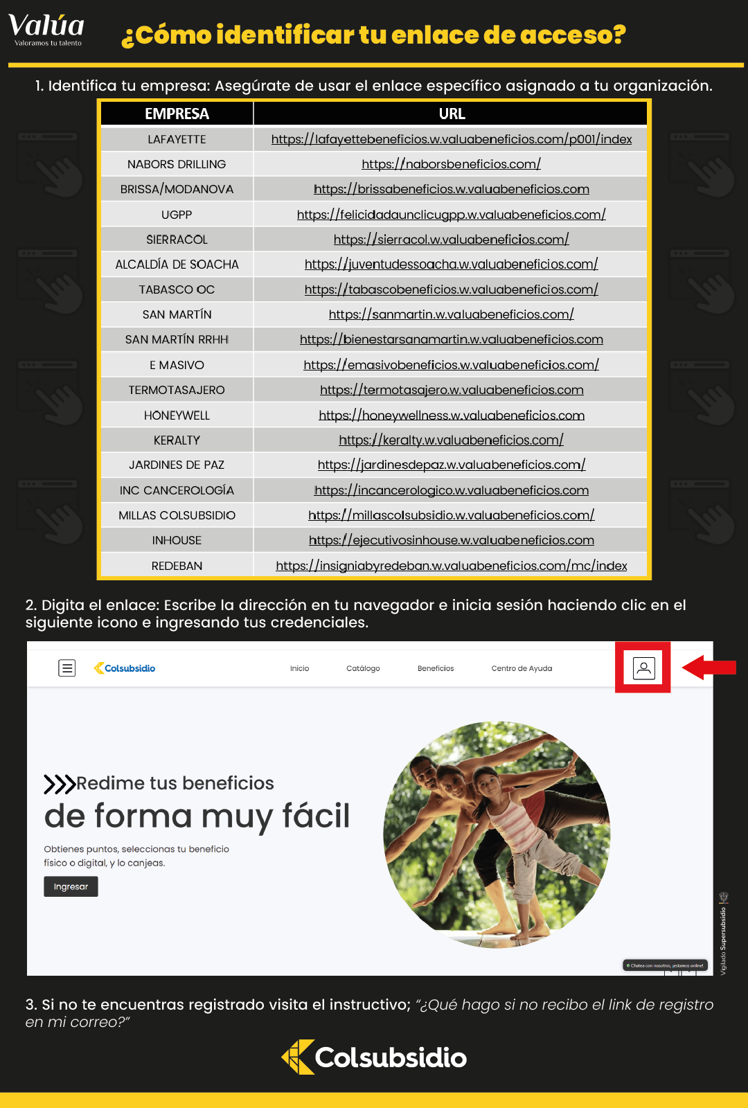 ¿A qué link debo ingresar para redimir mis puntos Valúa?